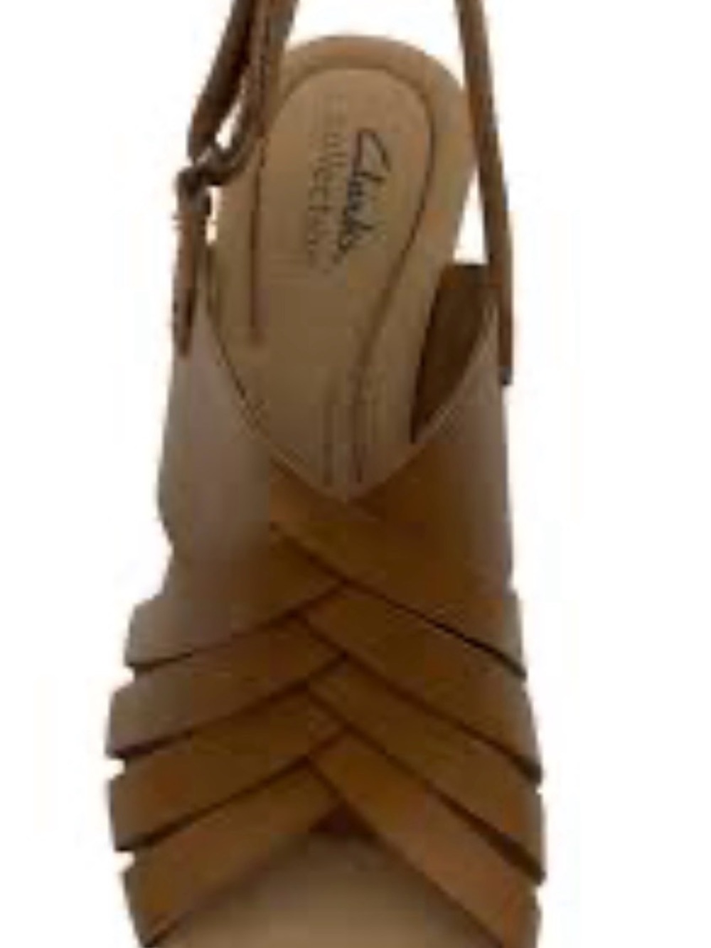 Clarks Women's Tan Woven Slingback Mule